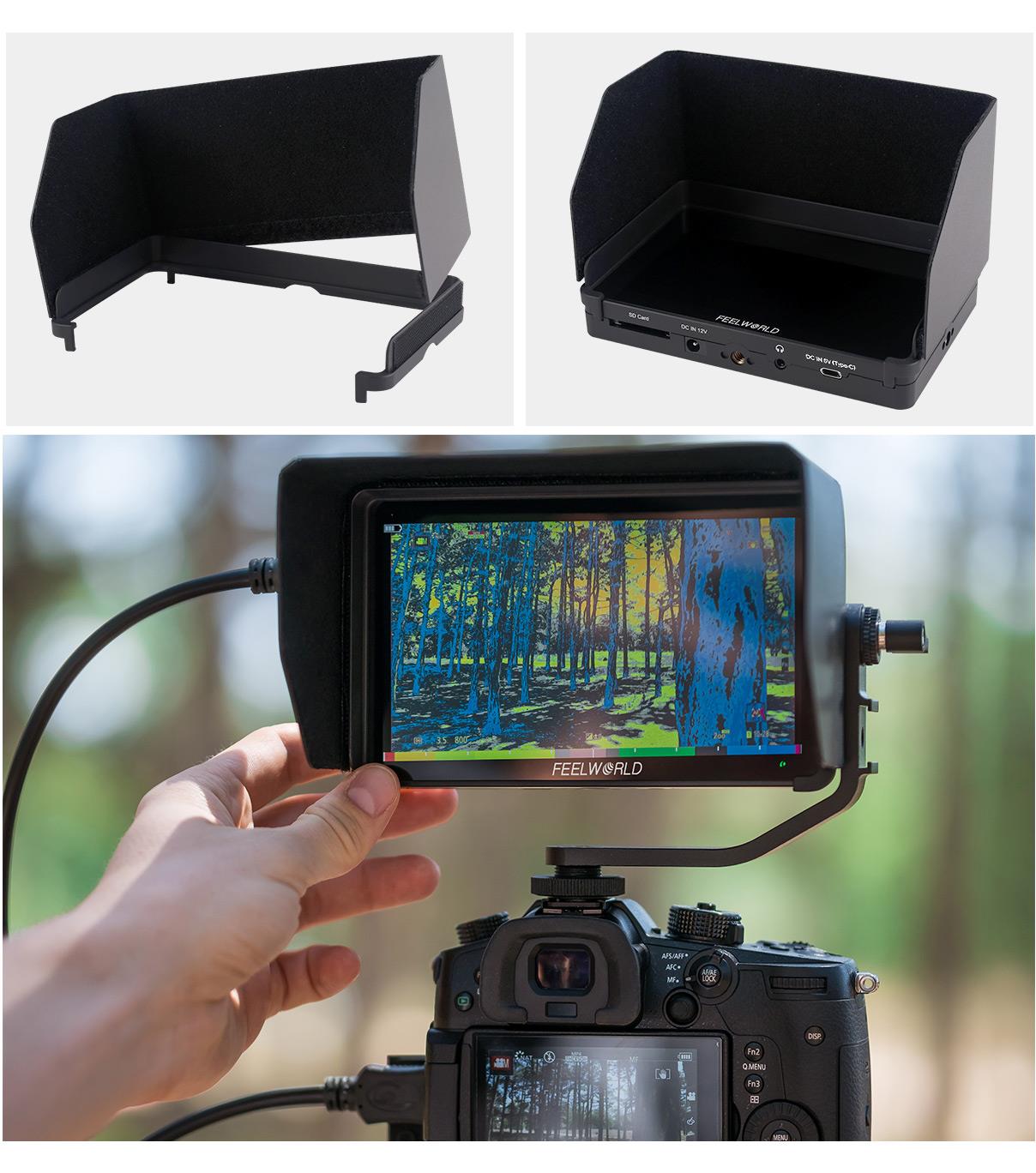 Produktbild von FEELWORLD F6 Plus V2 – 6 Zoll Kameramonitor Mit Touchscreen, 3D LUT, 1920x1080, 460 Cd/m² – NEU