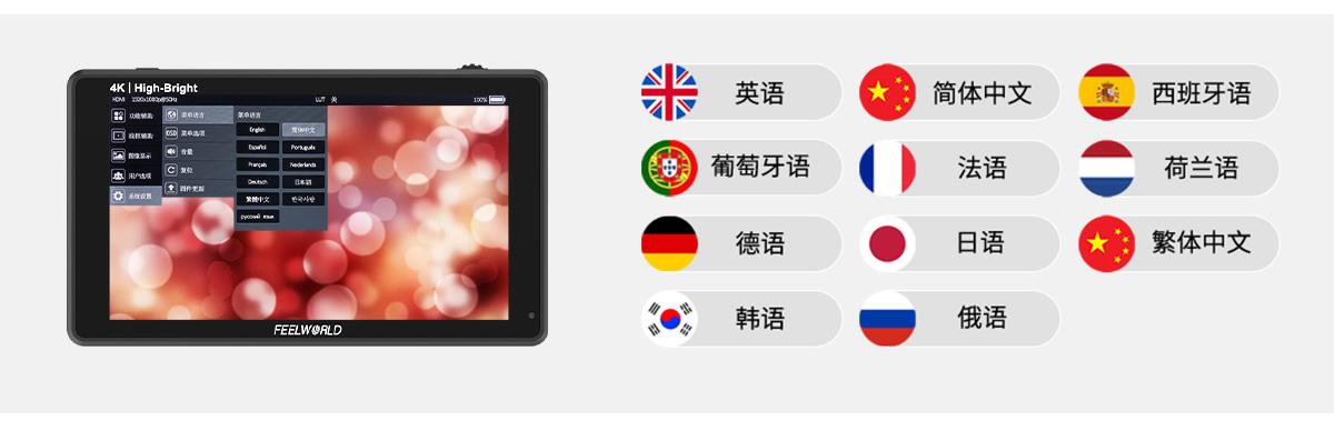 多种语言监视器