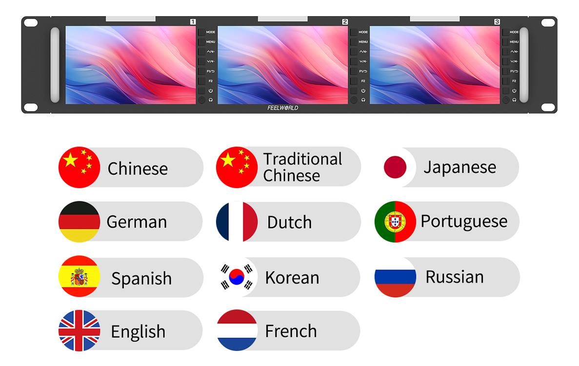 multiple language monitor