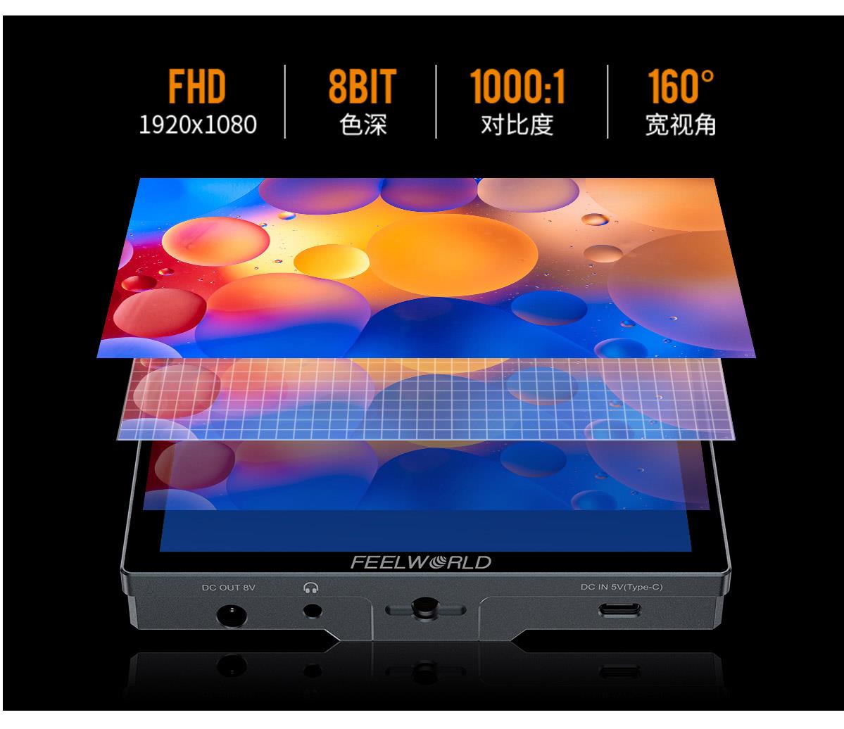 高对比度监视器