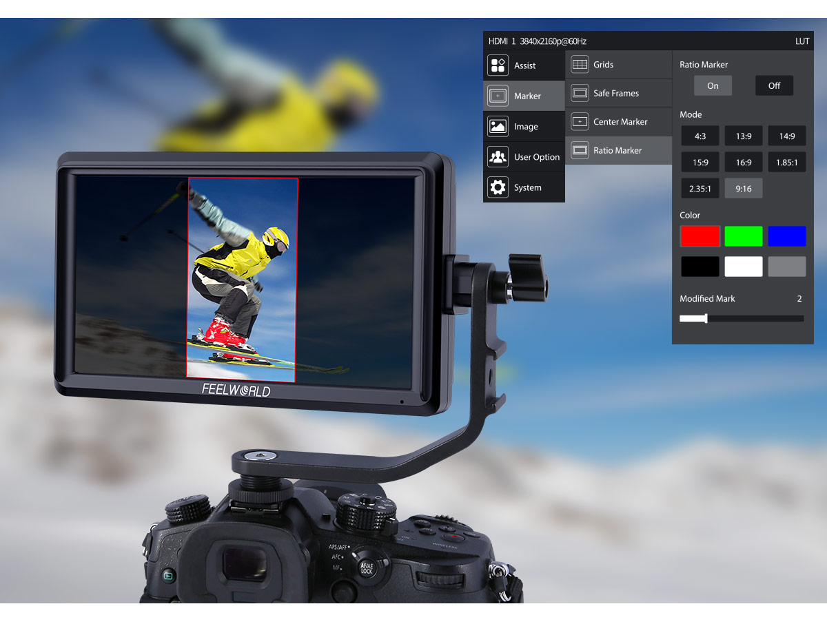 vertical shooting montior