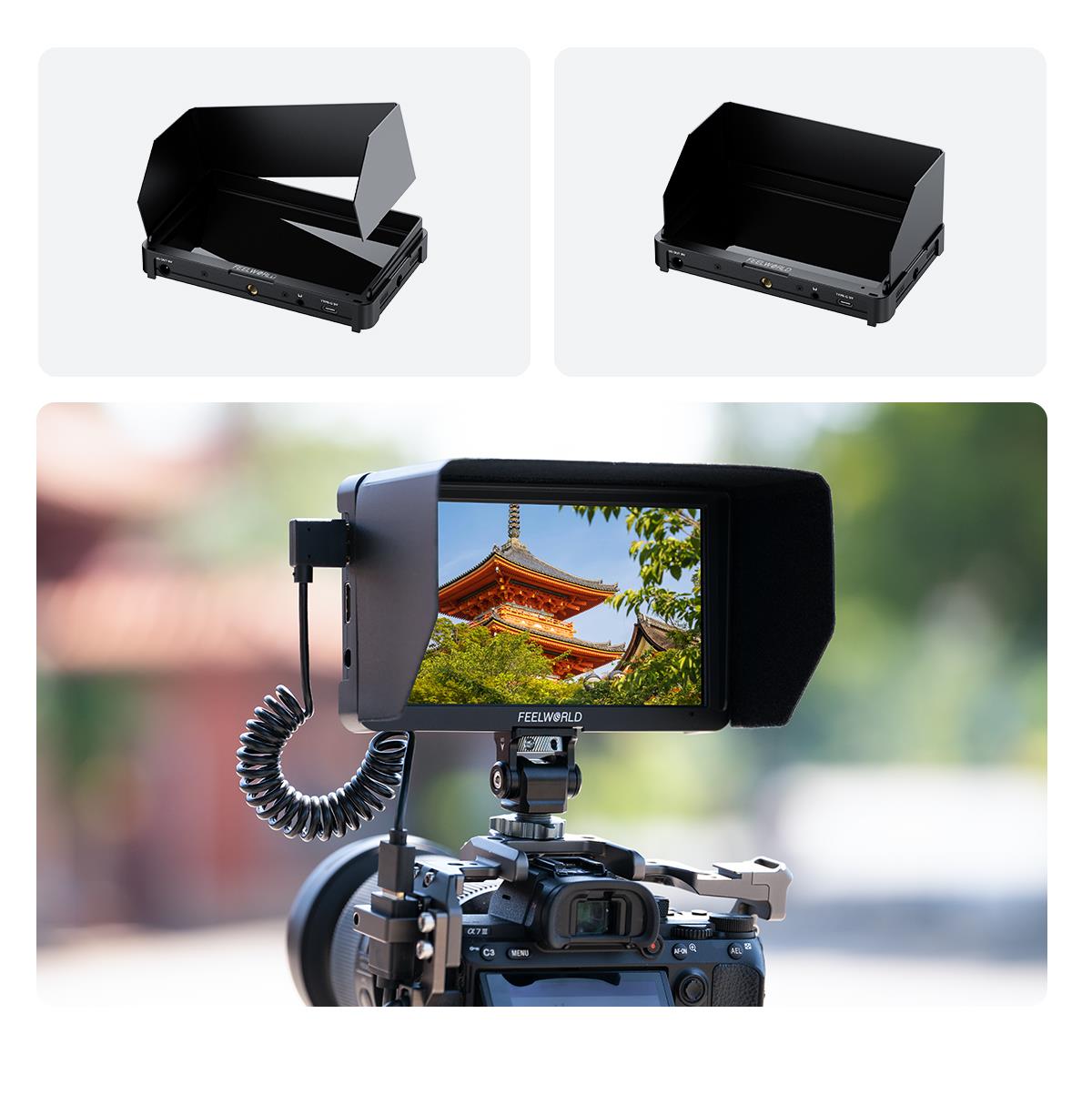 sunshade camera monitor