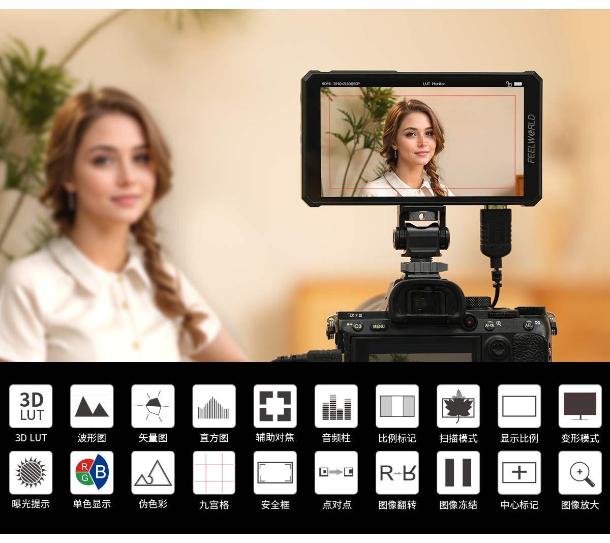 全功能辅助监视器