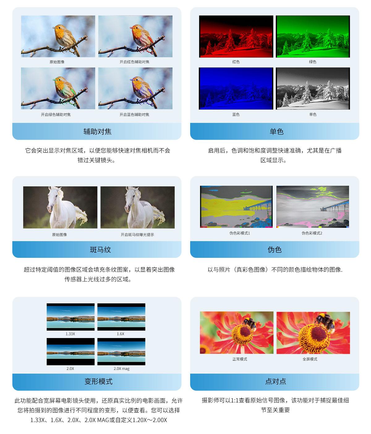 相机协助功能监视器