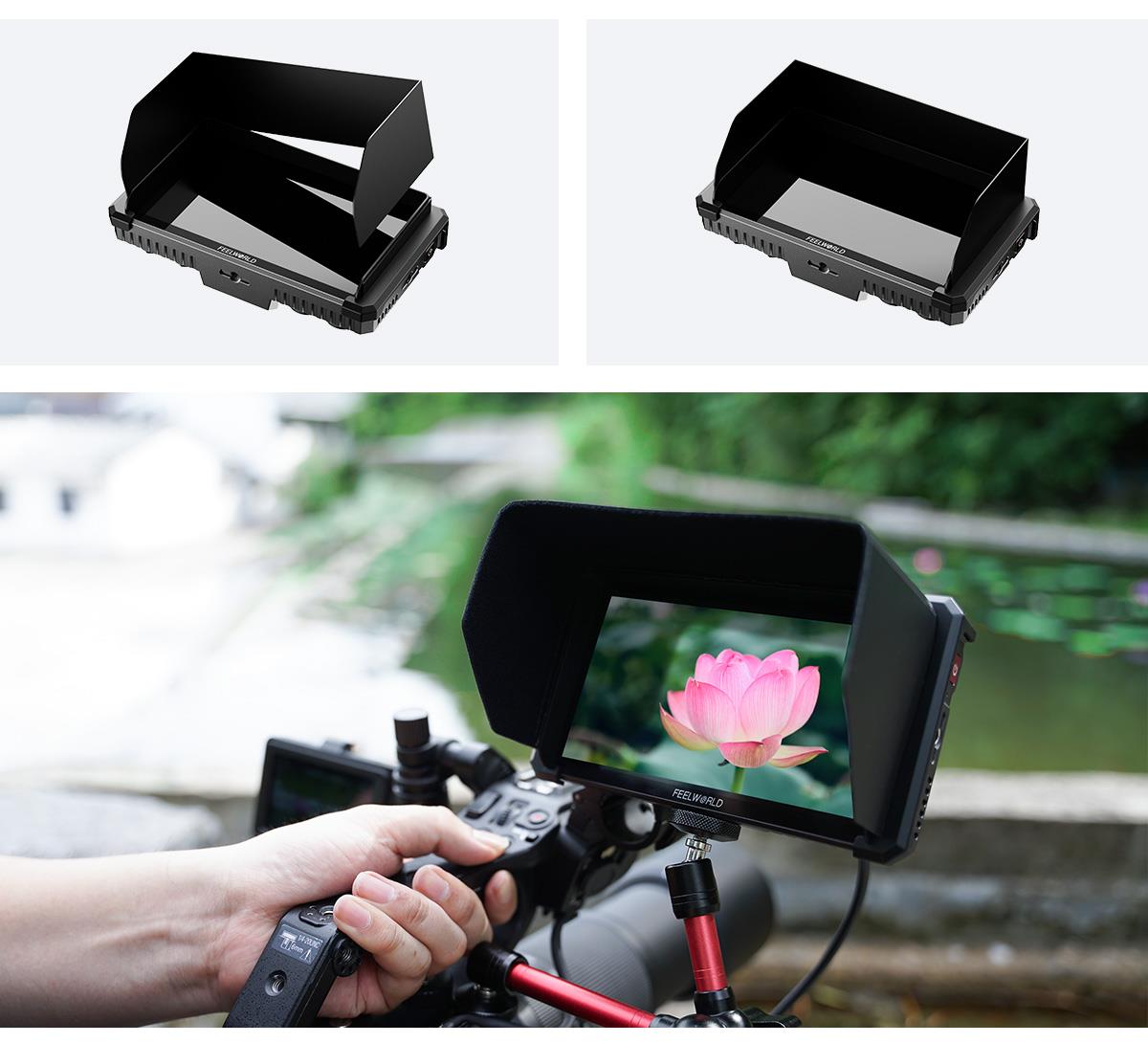 portable sunhood monitor