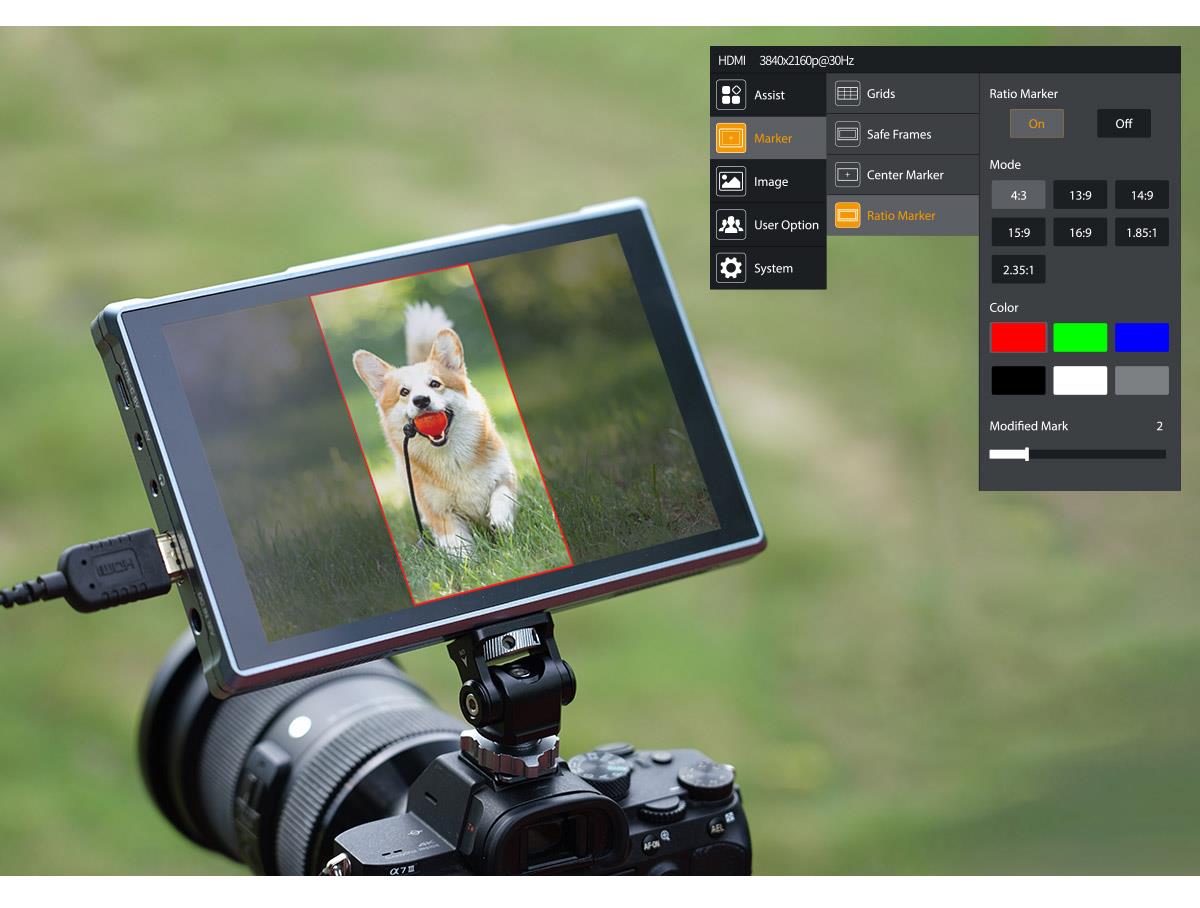 vertical marker monitor