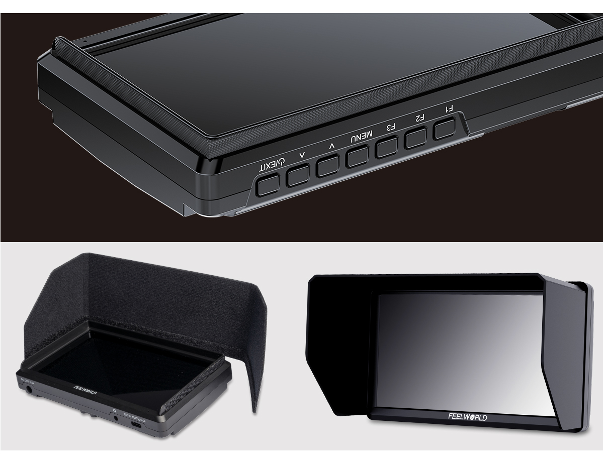 portable sunhood monitor