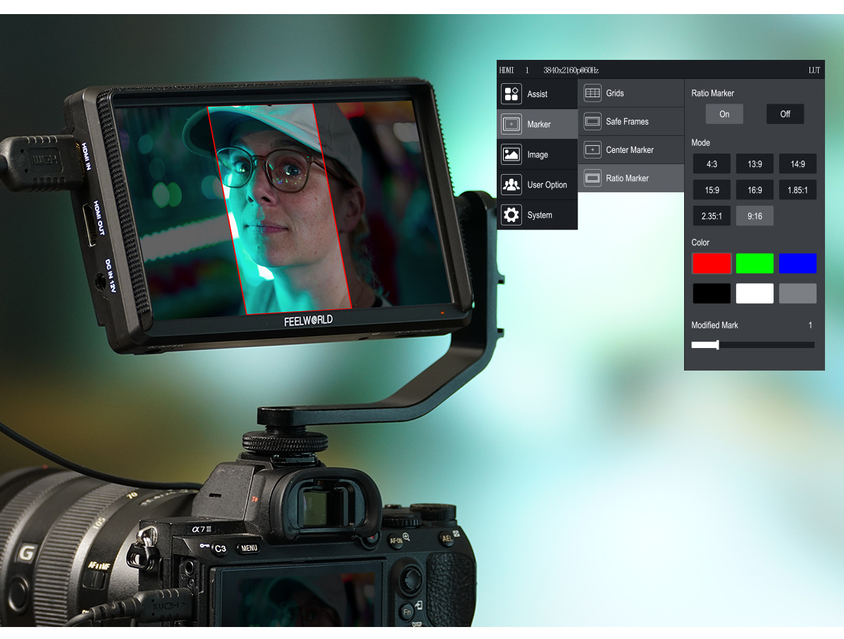 vertical marker monitor